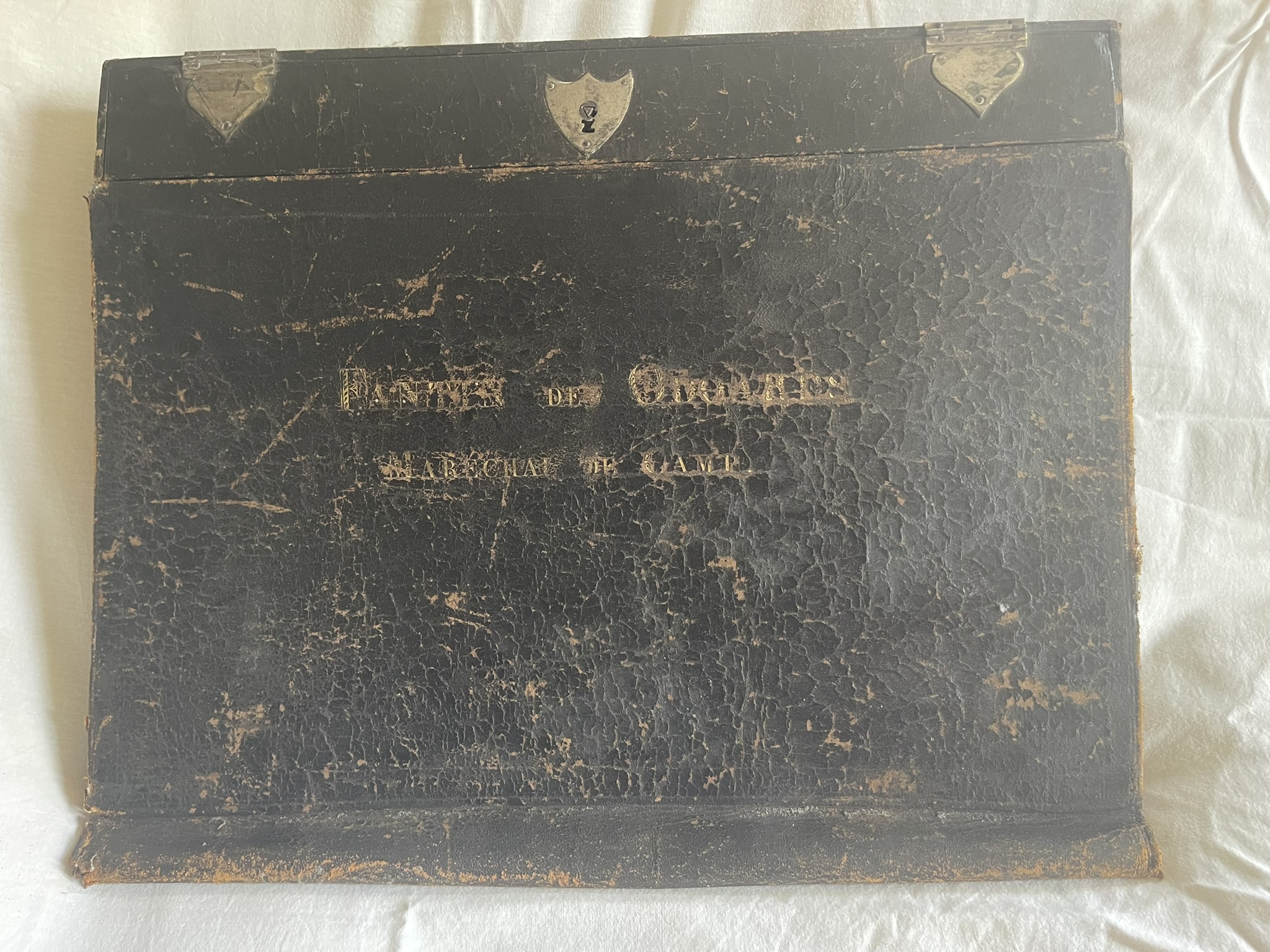 PORTEFEUILLE ÉCRITOIRE DU MARÉCHAL DE CAMP FANTIN DES ODOARDS, Restauration.