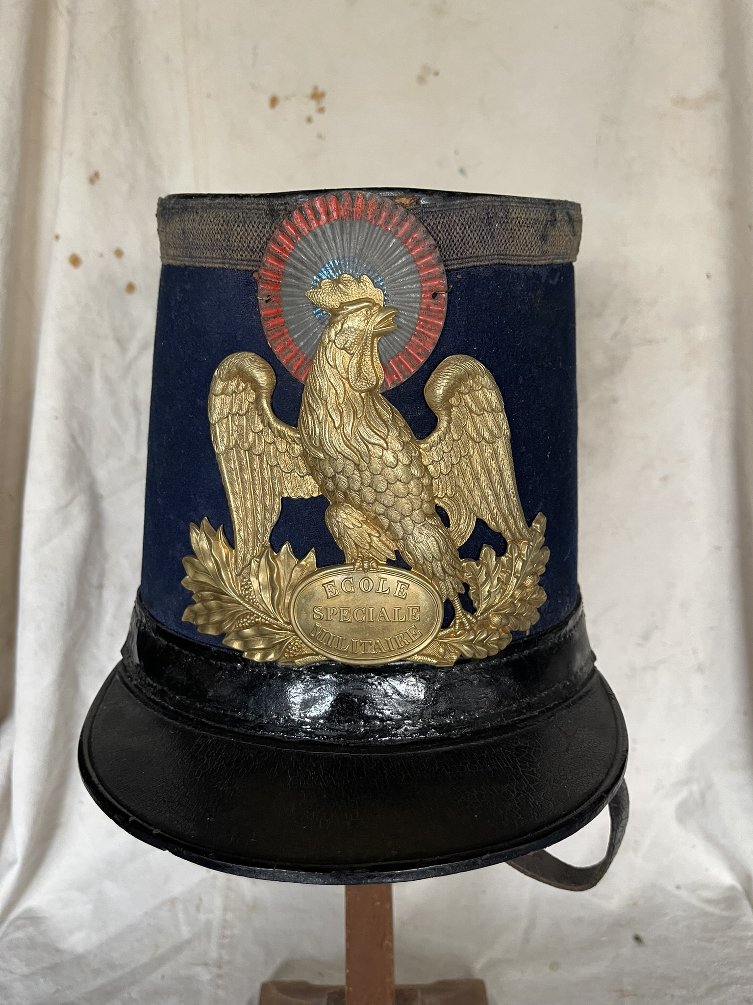 Shako modèle 1845 troupe de l'Ecole Spéciale Militaire